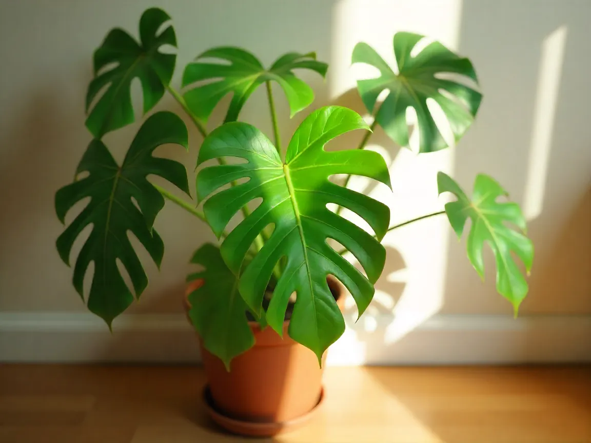 Monstera Deliciosa planta tropical de interior